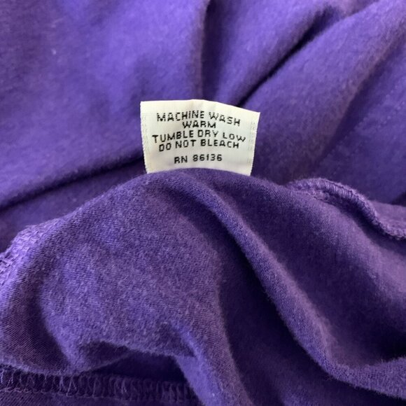 Bryn Walker Womens M Dress Tunic Purple Knit Lagenlook Minimalist Ruched Bamboo - Picture 11 of 15